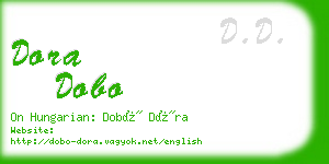 dora dobo business card